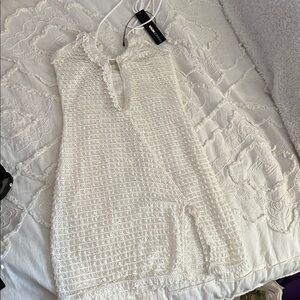 Fashion Nova Cream Lace Dress